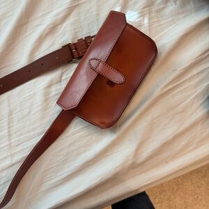 Banana Republic Brown Leather Belt Bag